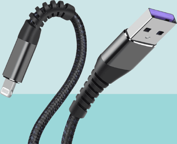 Cable de cargador de iPhone corto de 1 pie 2 unodades marca SMALLElectric