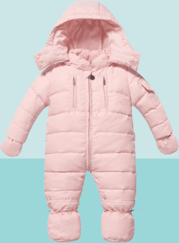 Enterito de chaqueta para la nieve para bebés recién nacidos