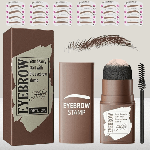 kit de plantillas para cejas con rubor de cejas marca OETUIOW