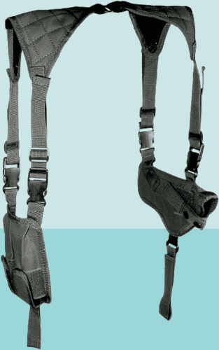 Chaleco deluxe con funda pistolera horizontal universal