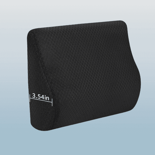 Cojín de apoyo lumbar de espuma viscoelástica para asiento de automovil